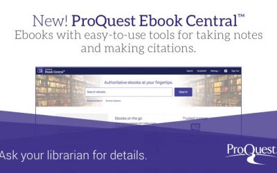 Now you have access to Proquest eBook Central